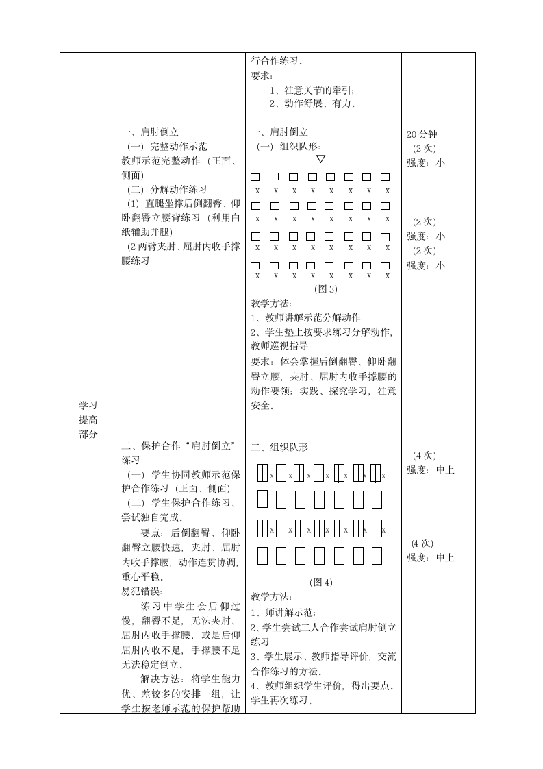 人教版体育与健康水平三（六年级）《肩肘倒立》教学设计.doc第4页