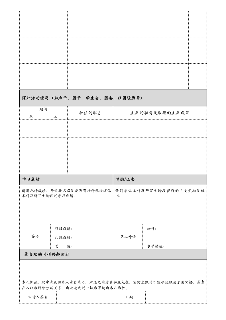 公司员工入职登记表.doc第2页