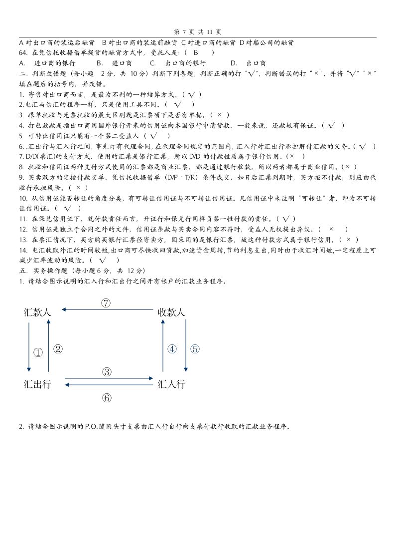 国际贸易试题及答案第7页