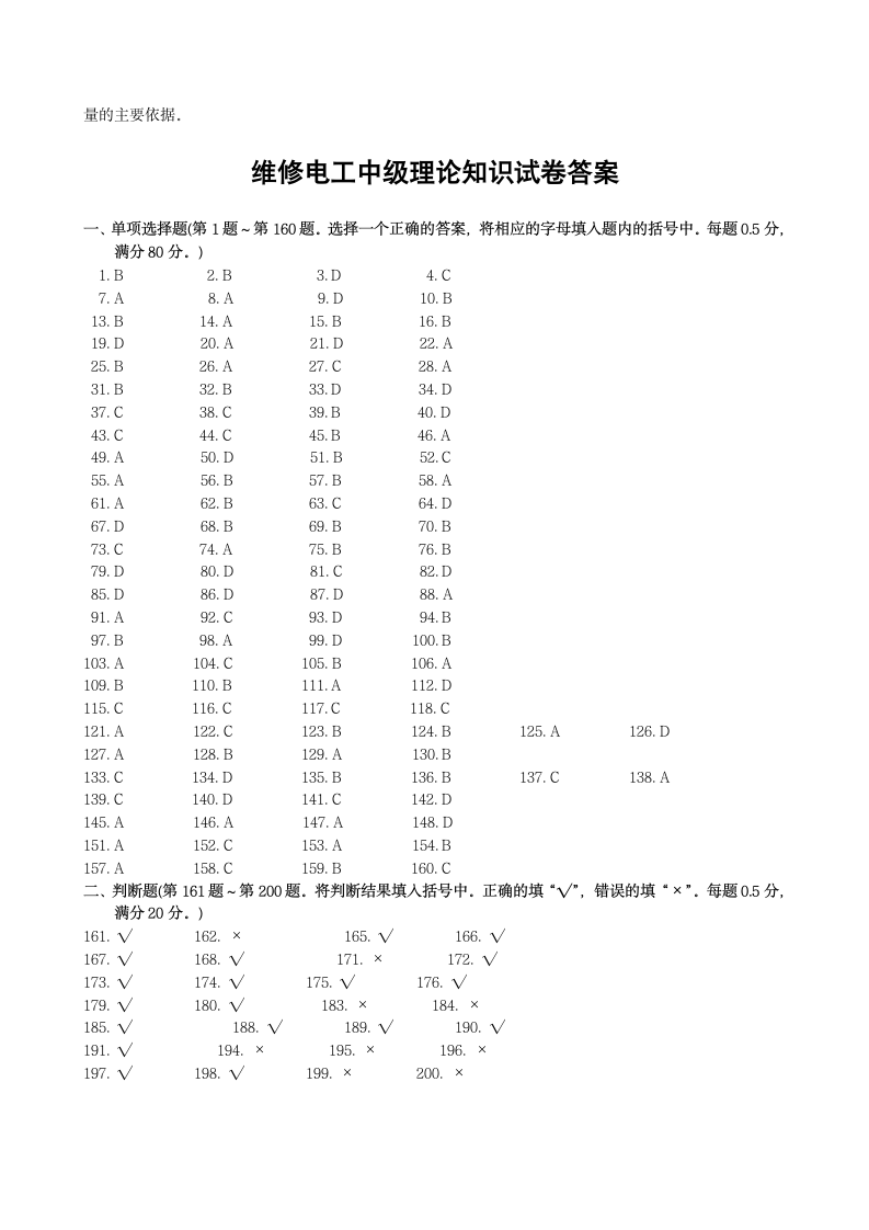 电工中级试题第11页