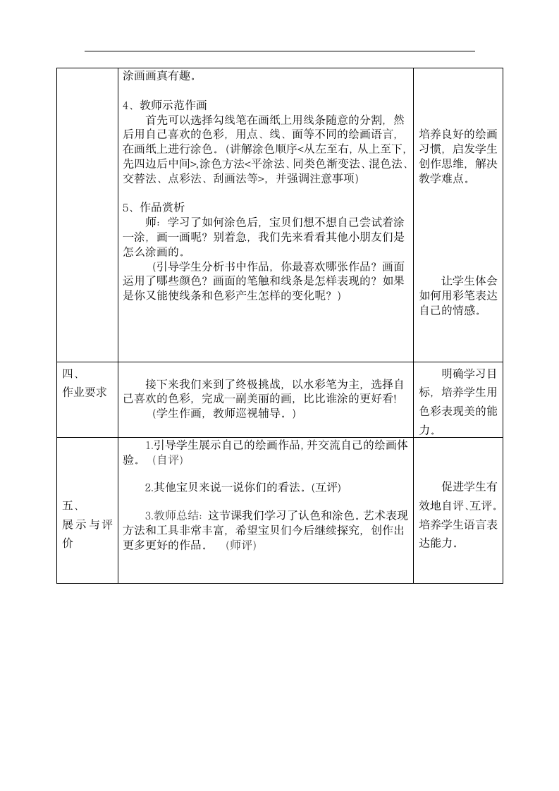 小学美术人美版一年级上册《2.看谁涂得更好看》教案.docx第3页