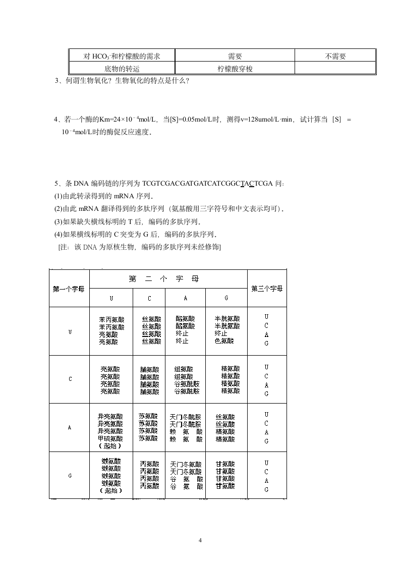 生物化学试题第4页