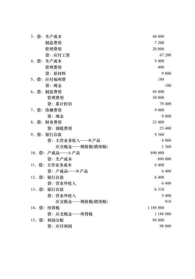 基础会计学模拟试题及答案第6页