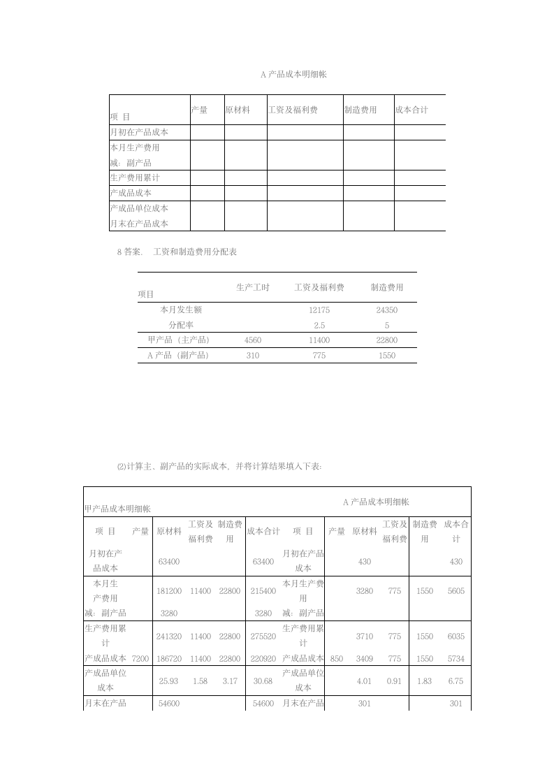 成本会计试题第11页