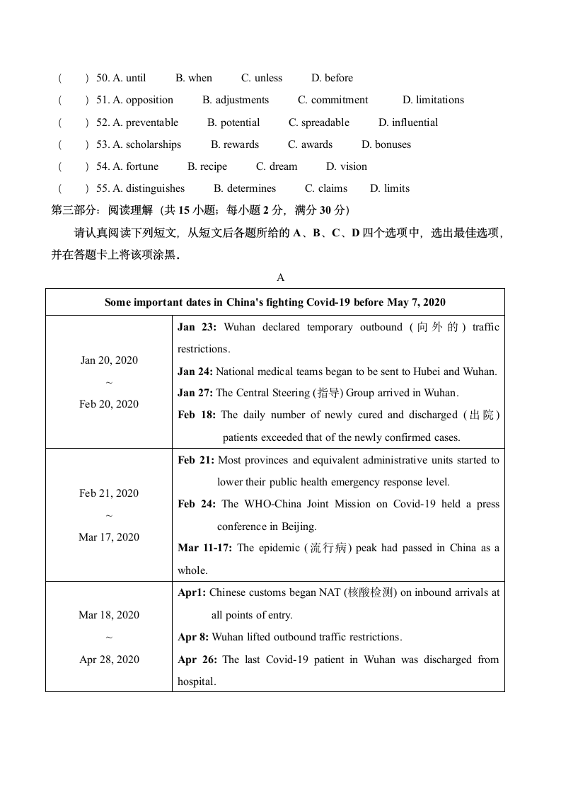 2020年江苏卷英语高考真题第6页