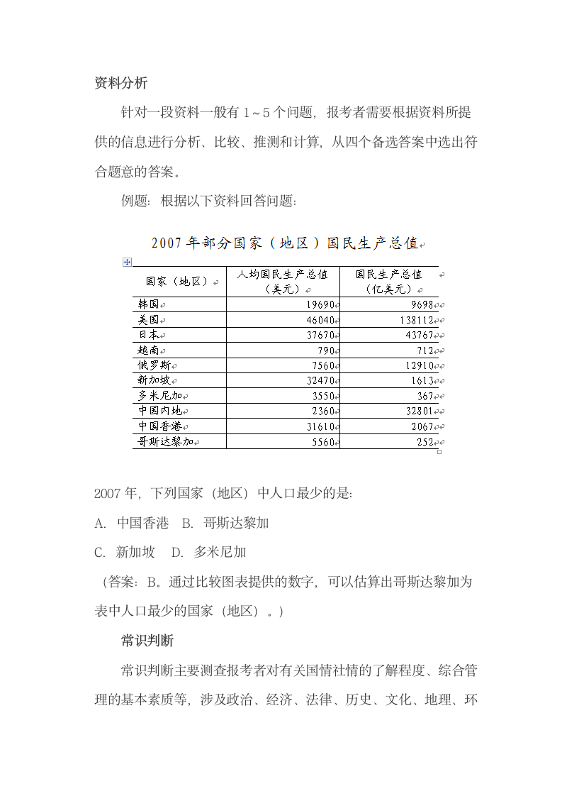 陕西公务员(选调生)考试大纲第7页