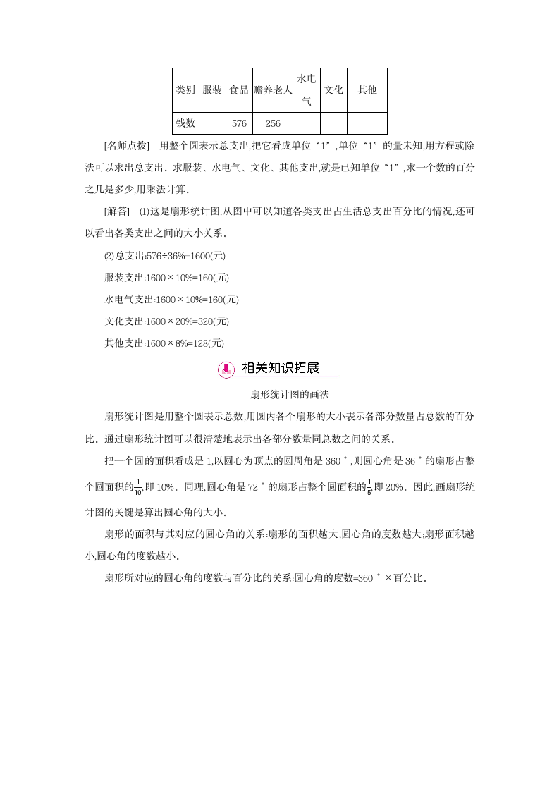 北师大版六年级数学上册 第五单元 1 扇形统计图-详细教案.doc第8页