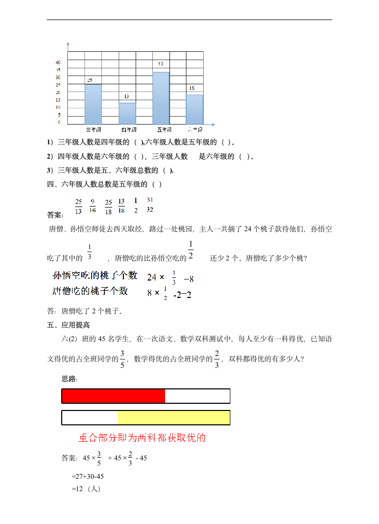 小学数学苏教版六年级上册《2.1分数乘整数课后》教学设计.docx第7页