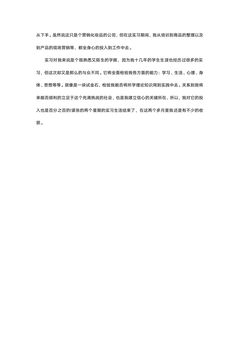 营销认识实习报告.docx第4页