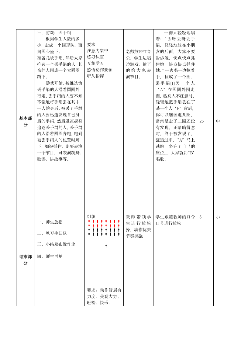 二年级体育教案-游戏课——丢手绢 全国通用.doc第3页