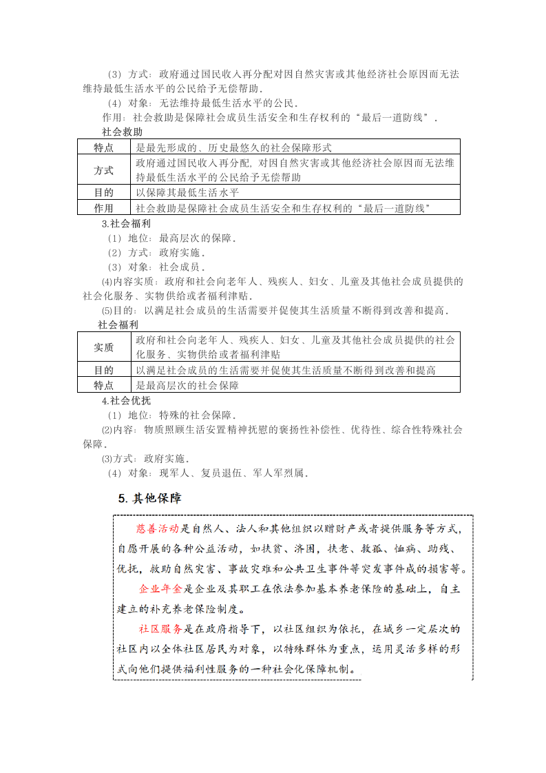 高中政治统编版必修二4.2我国的社会保障体系（教材解读与拓展）（解析版）.doc第3页