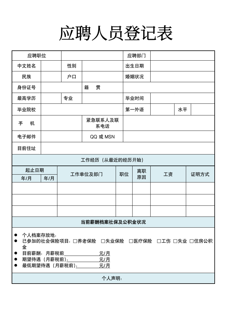 应聘人员登记表.doc第1页