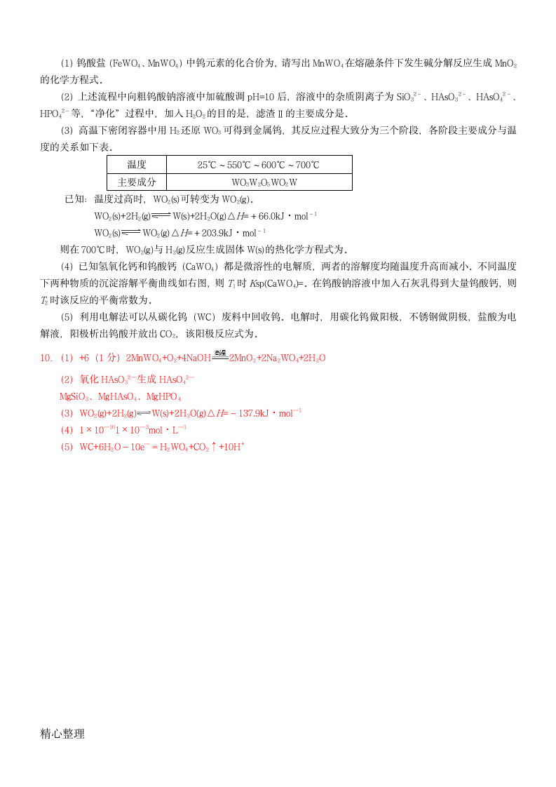 高考工艺流程题解题技巧答案第7页