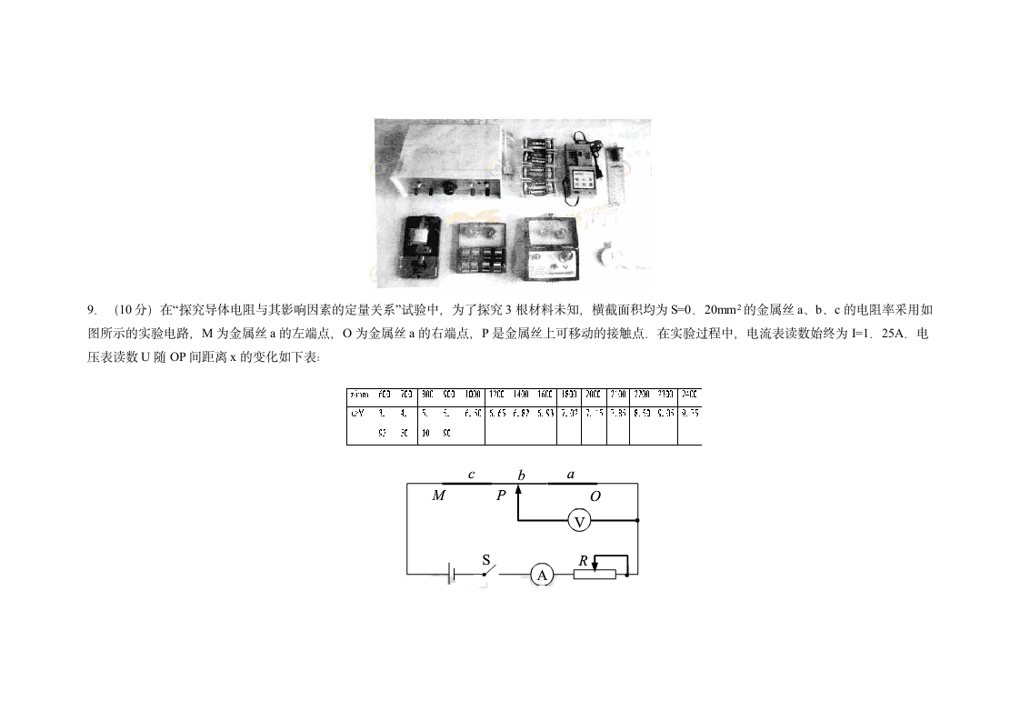 2011浙江省高考物理(高清word有答案)第5页