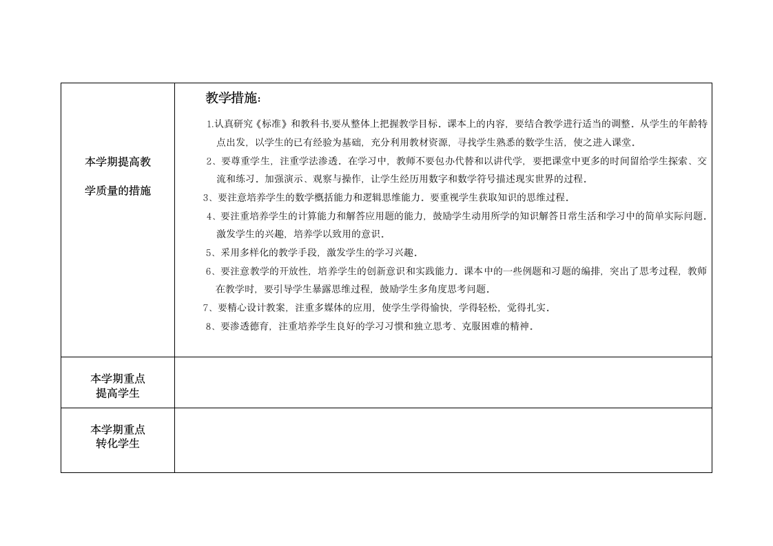 20152016年一年级上册数学教学计划.doc第5页