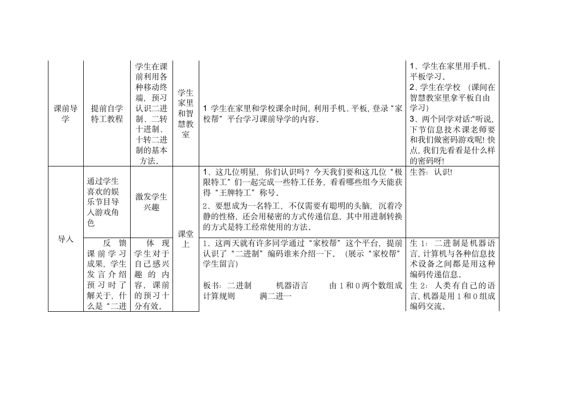 武汉社版六年级全册信息技术 2.初识二进制编码 教案.doc第2页