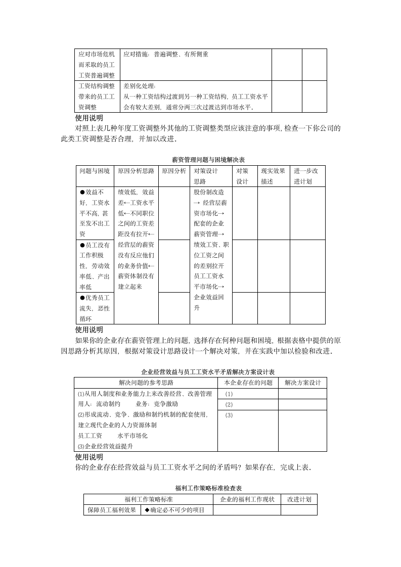 现代企业薪资福利设计与操作工具表单.doc第6页