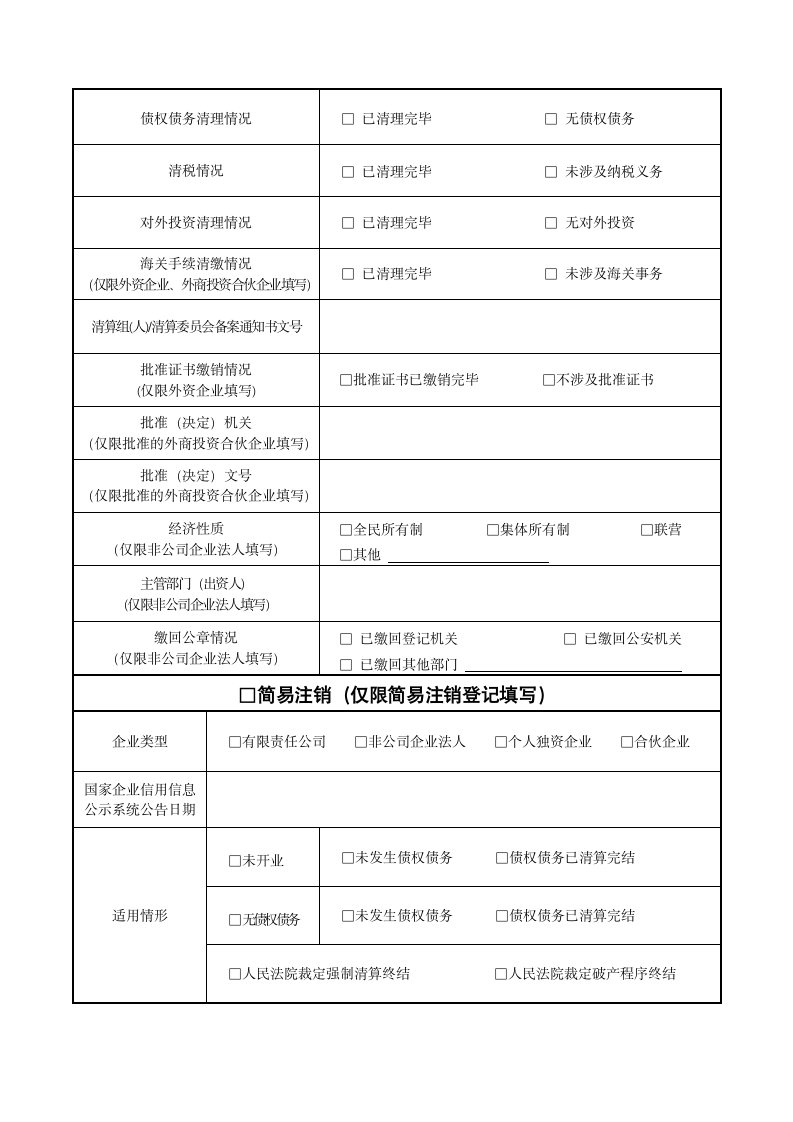 企业注销登记申请书.docx第2页