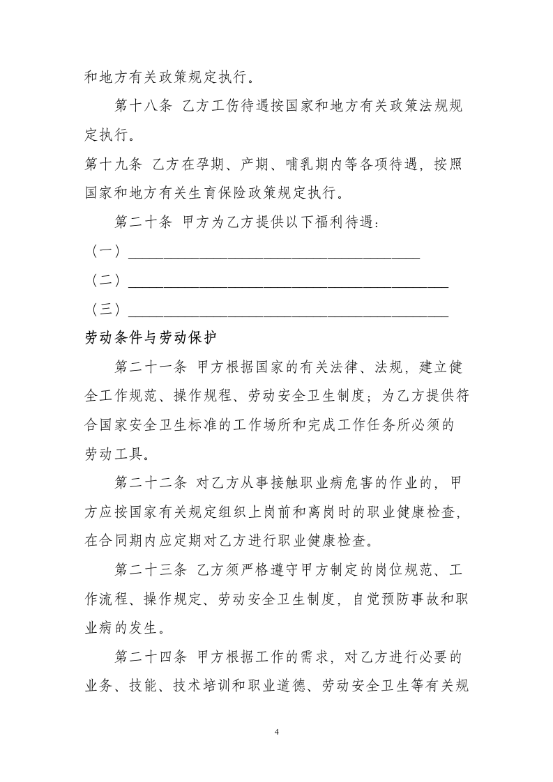 小额贷款公司劳动协议合同书标准模板.doc第4页