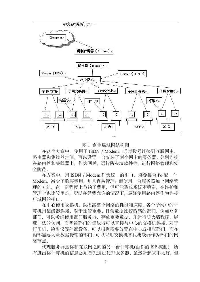 酒店局域网的建设 计算机网络技术毕业论文.doc第9页