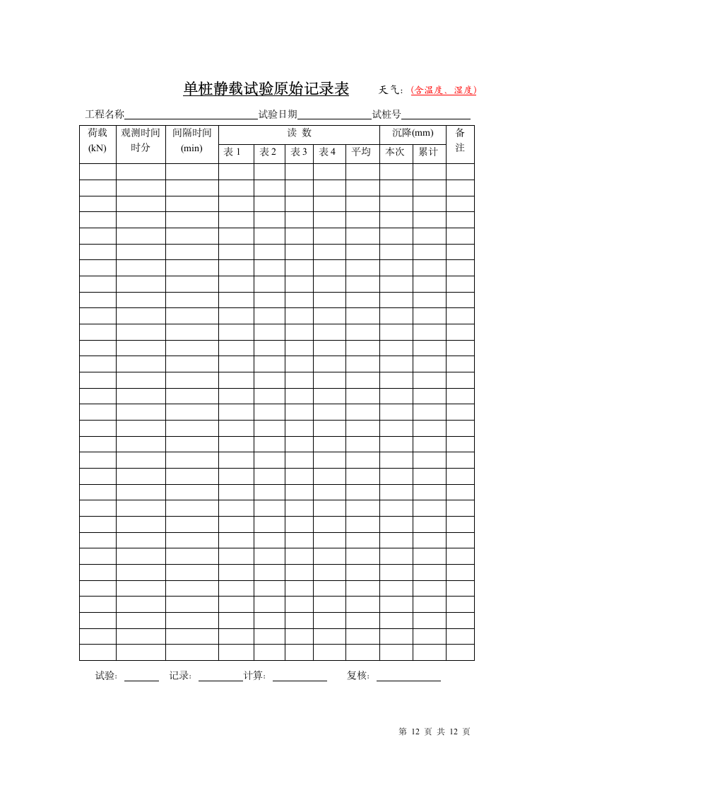 基桩静载荷试验报告范本.doc第12页