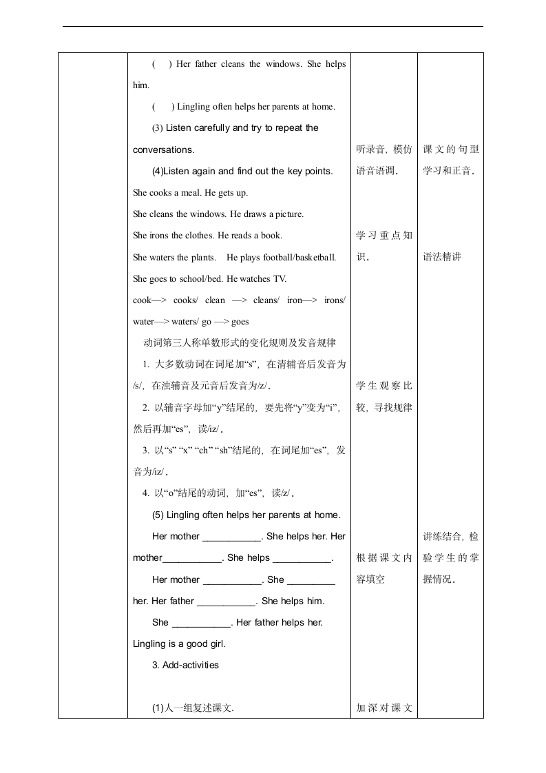 小学英语湘少版五年级上册《Unit 8 Lingling helps her parents》教案.docx第2页