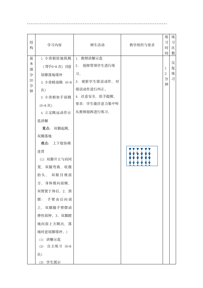 体育二年级上册   跳跃与游戏   教案（表格式）.doc第3页