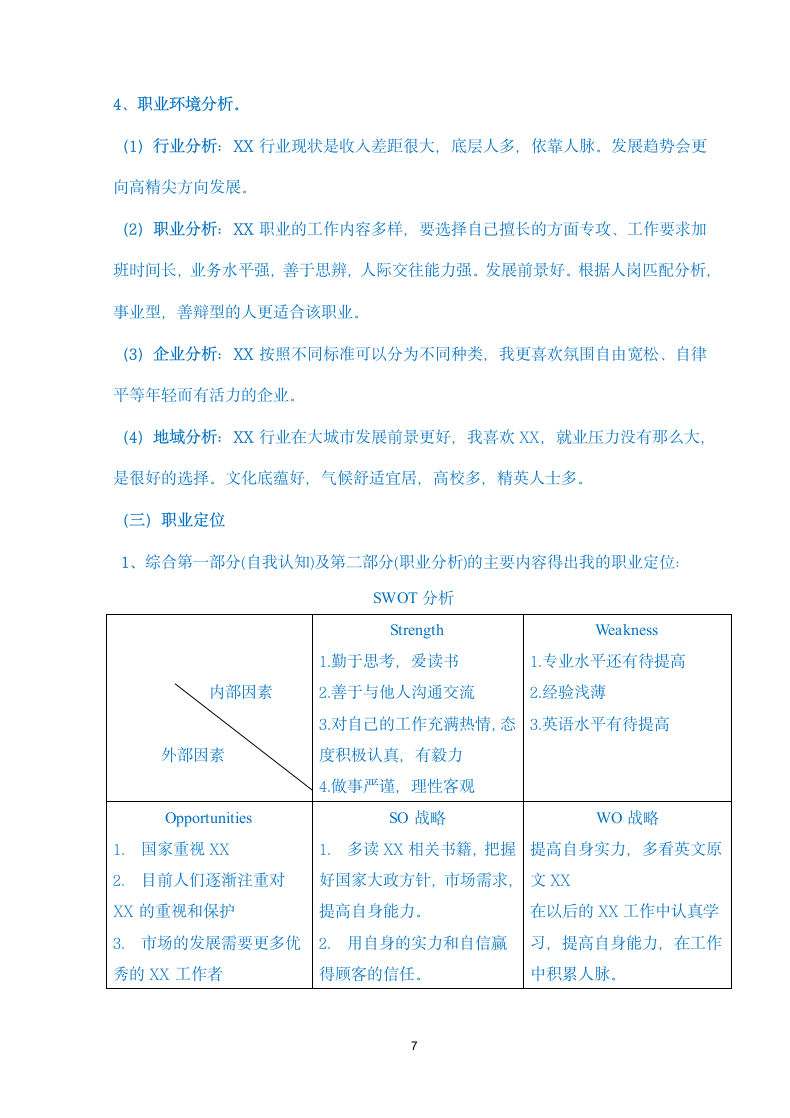 职业生涯规划大学生内容全面通用版含封面.docx第7页