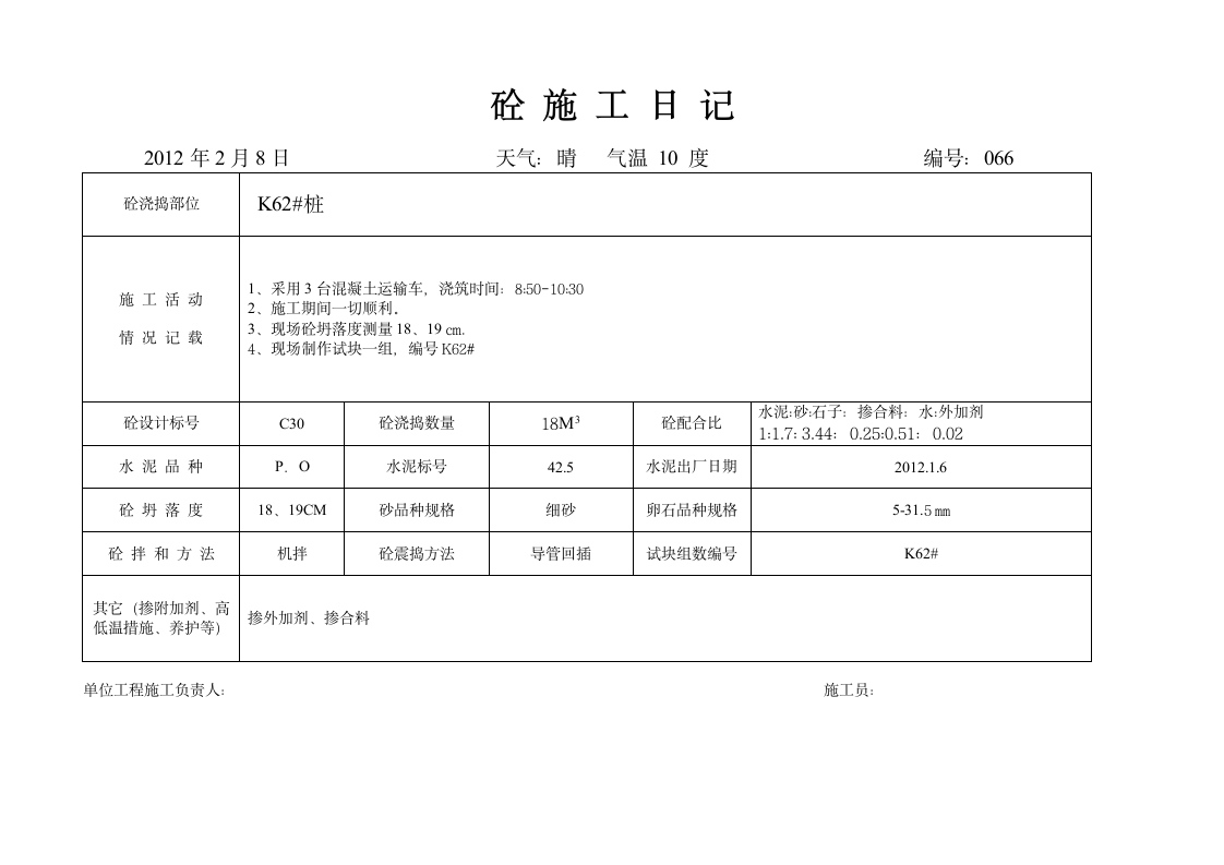 66 钻孔灌注桩施工报验申请表.wpt第7页