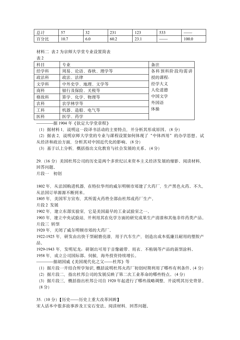 2013年山东高考文综历史部分(word版)第2页