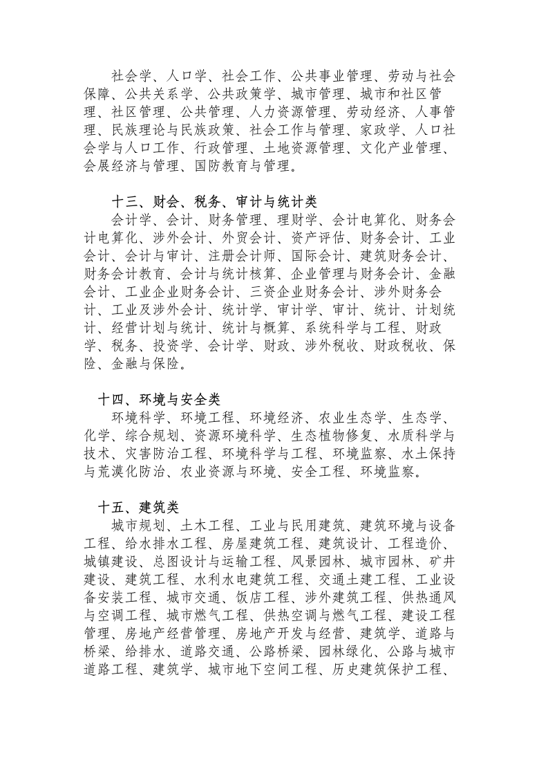 云南省公务员考试录用专业(学科)第4页