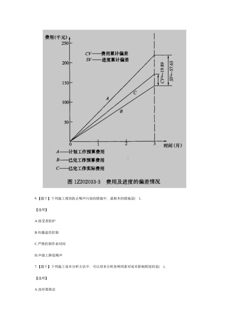 2016年度一建项目管理真题(答案分离)第3页