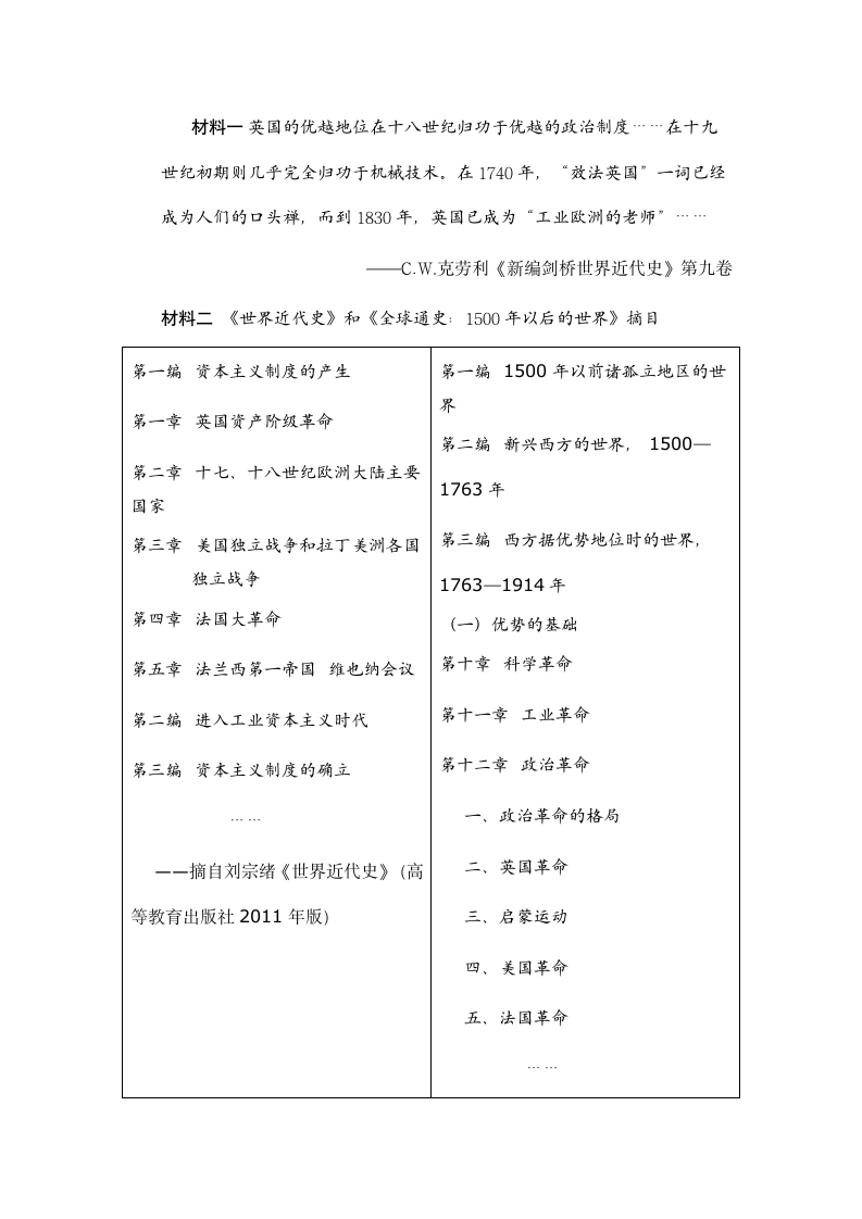 欧美代议制高考真题 -答案第9页