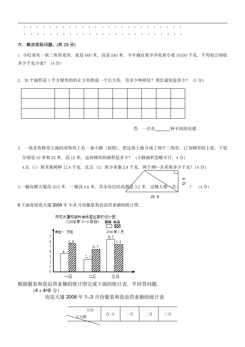 五年级上册数学期末练习卷.docx第3页