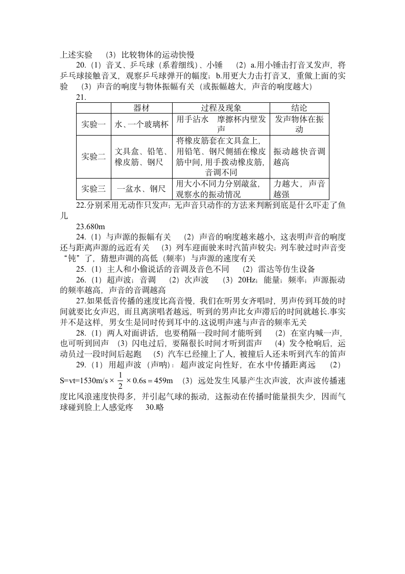 八年级物理声现象考试试卷.docx第9页