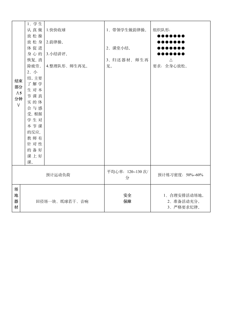 人教版一至二年级体育与健康 4.4投掷与游戏 单手持轻物掷远与游戏 教案（表格式）.doc第3页