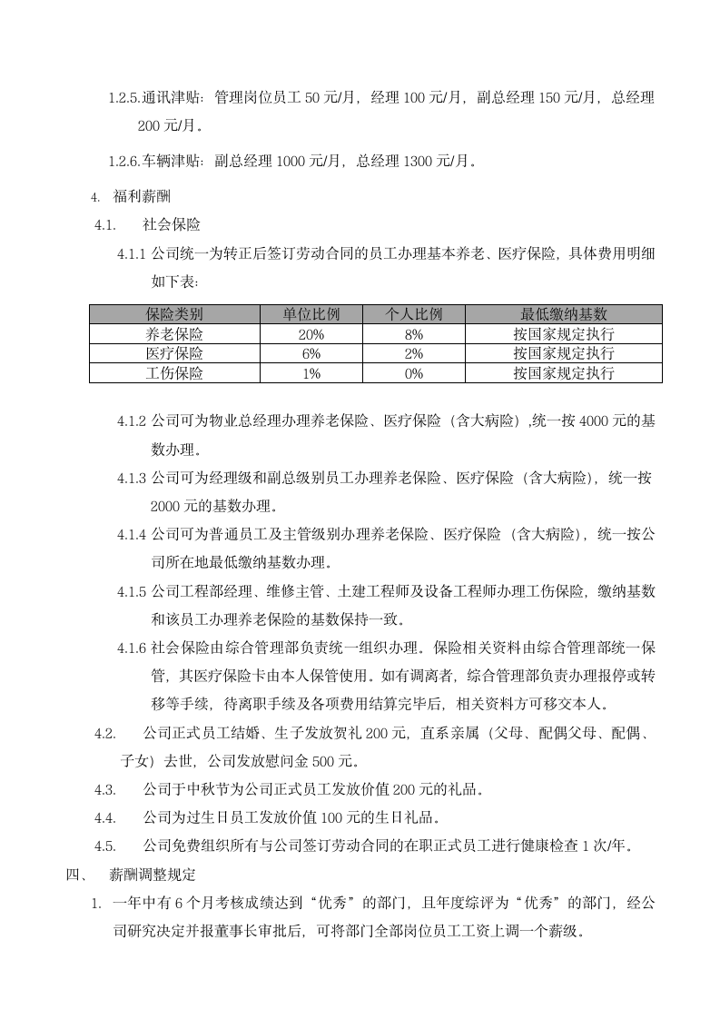 物业公司薪酬制度.wps第4页