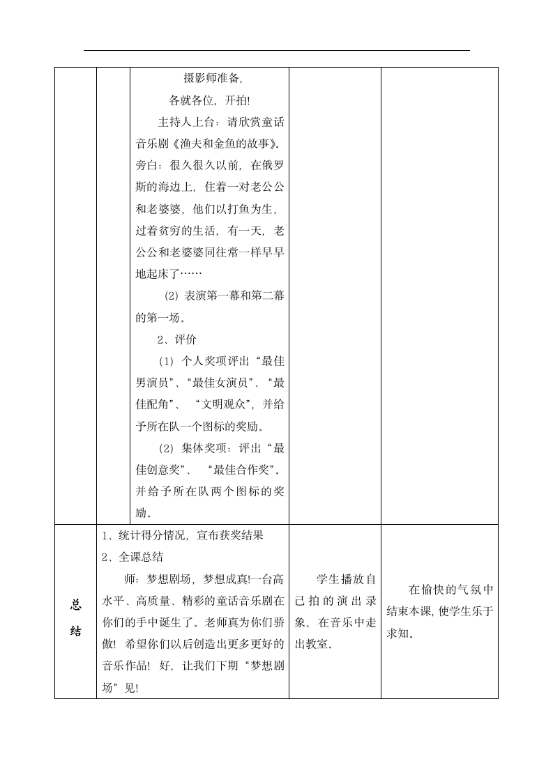 湘艺版 六年级下册音乐 第八课 渔夫和金鱼的故事｜教案（表格式）.doc第11页