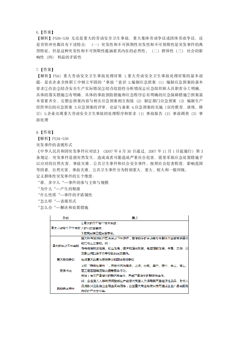 一级人力资源师专业技能一级第六章：劳动关系管理含解析.docx第6页