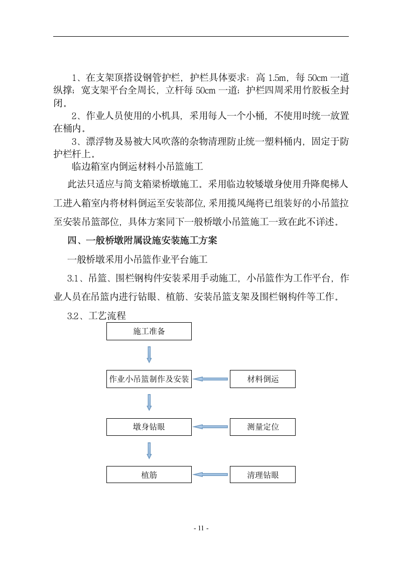 特殊部位桥梁附属吊篮与围栏施工方案.doc第12页