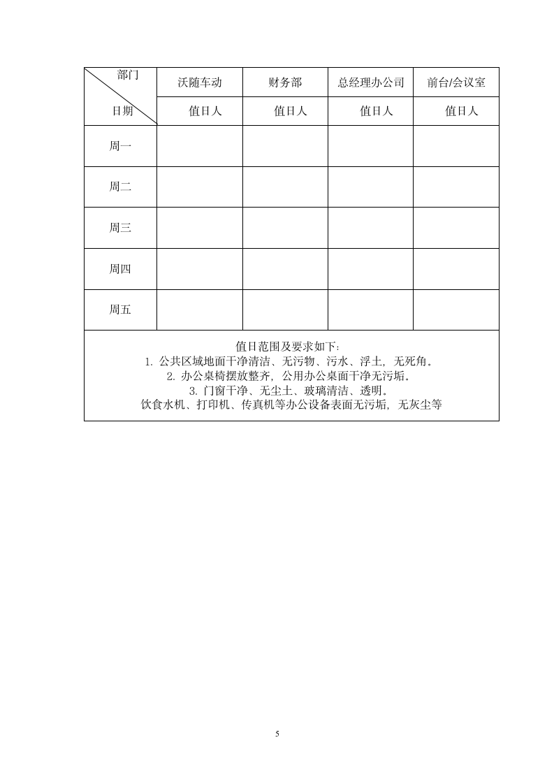 公司办公室环境卫生管理制度.docx第5页