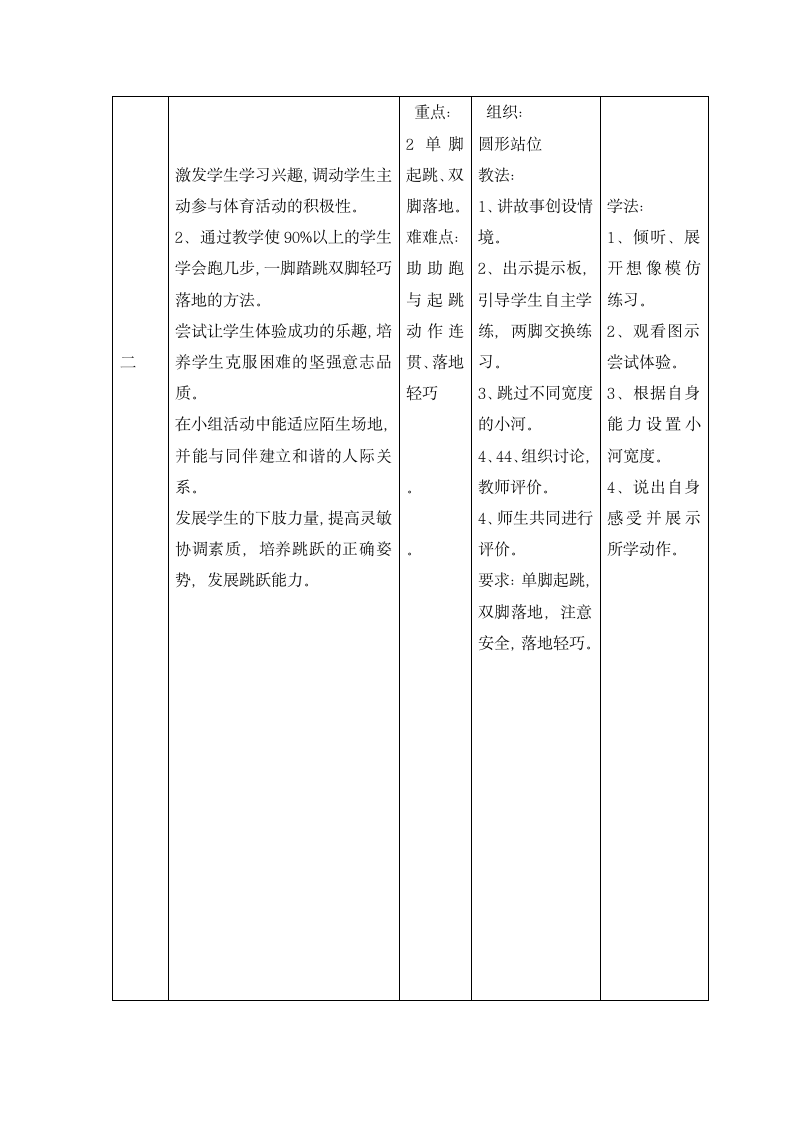 二年级体育  跳单双圈  教案  全国通用.doc第3页