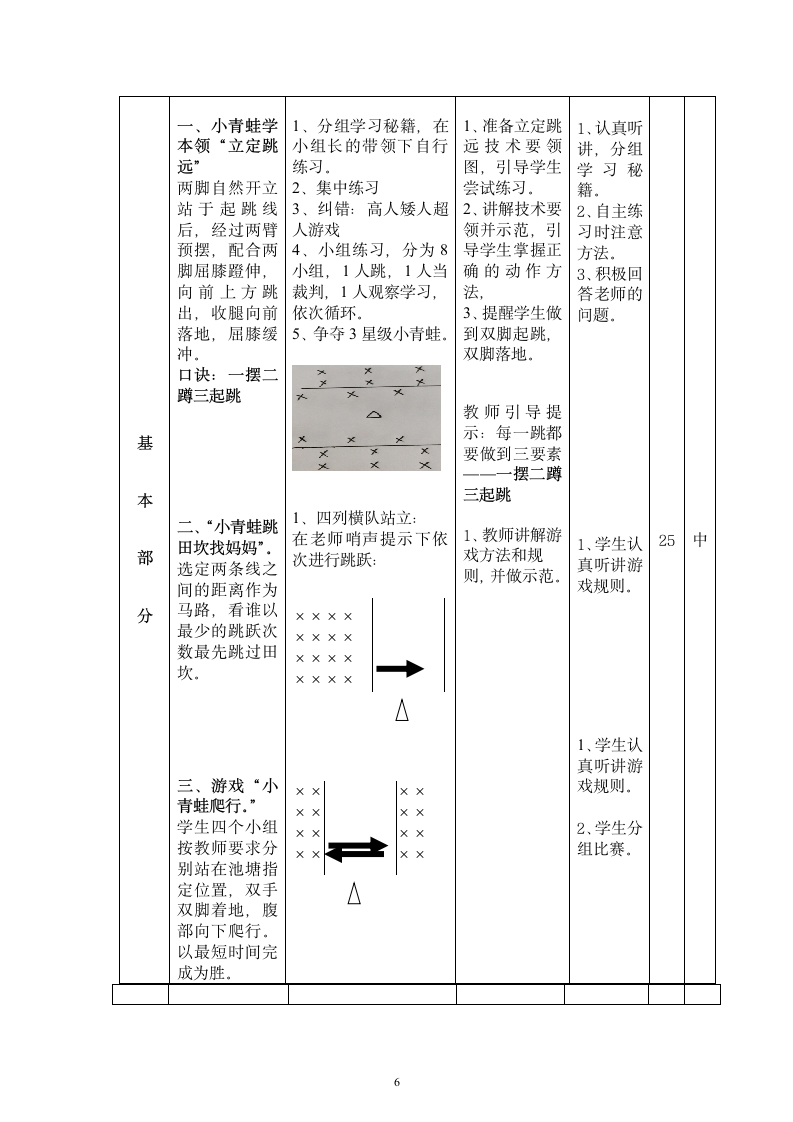 立定跳远（教案） 体育二年级下册.doc第6页