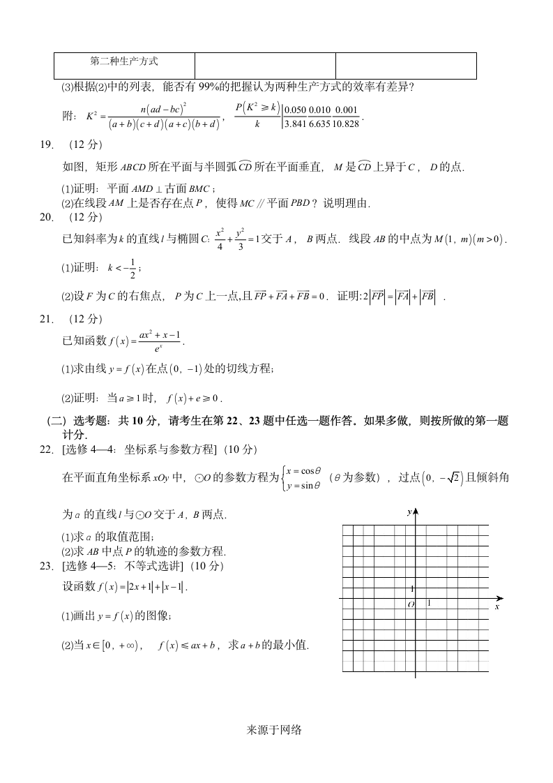 2018年高考数学全国卷文科-3卷第3页