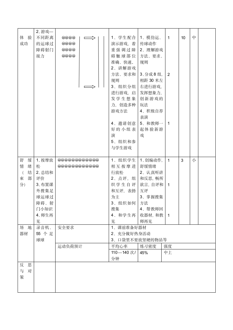 三年级体育 足球运球  教案 全国通用.doc第2页