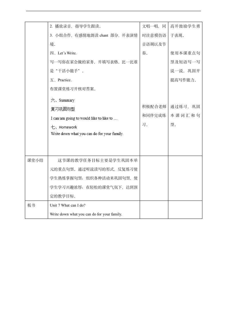 小学英语湘少版六年级上册《Unit 7 What can I do》教案.docx第2页