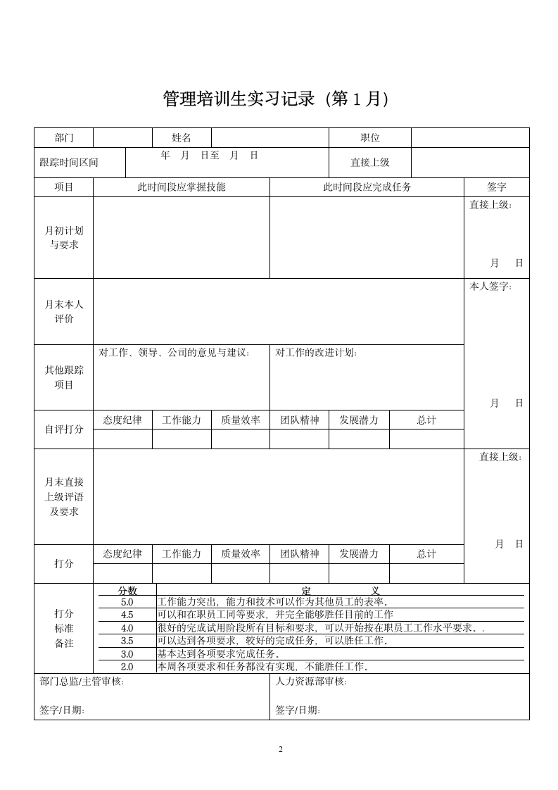 管培生实习手册.doc第2页