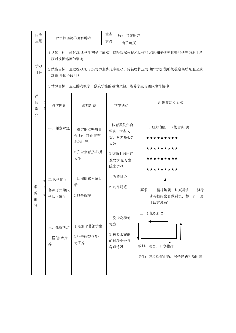 双手持轻物掷远与游戏（教案） 体育二年级下册.doc第4页