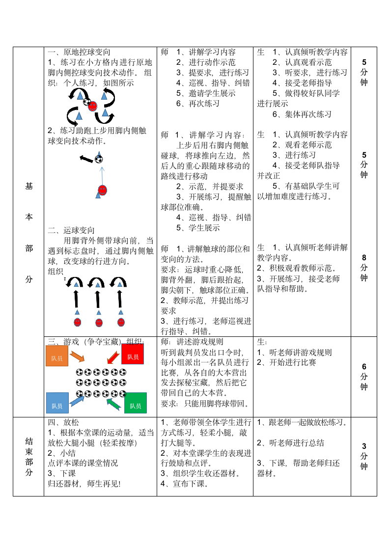 小足球 ——足球游戏（教案） 体育二年级下册（表格式）.doc第2页