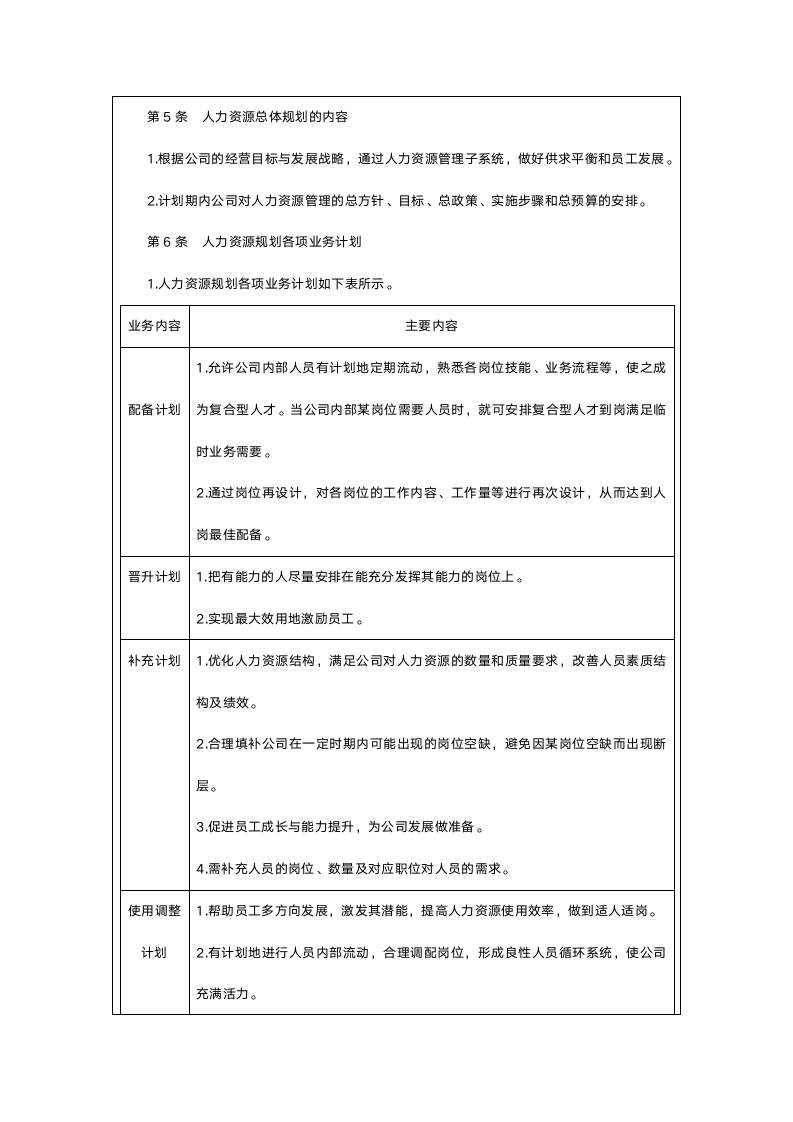 人力资源规划管理制度.doc第2页